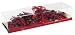 28" Red Berry 3 Candle Holder Centerpiece With Candles - Gift Boxed