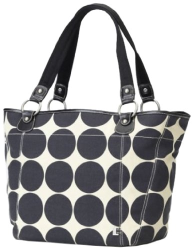 OiOi Sand/Ebony Dot Shopper Tote Tan/Black