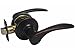 eBuilderDirect Dark Oil Rubbed Bronze Passage Door Lever Handle Knob (Hall and Closet) 836DBR