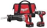 Milwaukee 2694-22 M18 18-Volt Lithium-Ion Cordless Hammer Drill/Sawzall Combo Kit (2-Tool) [並行輸入品]