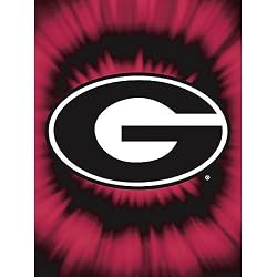 Georgia Bulldogs NCAA Royal Plush Raschel Blanket (800 Series) (60x80")"
