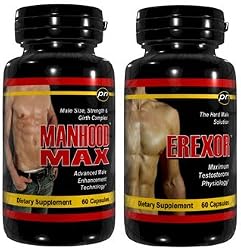 Erexor & Manhood Max - Male Enhancement Pills Penis Growth Enlargement Formulas