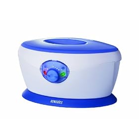 Homedics PAR-150 ParaSpa Pro Adjustable Temperature Paraffin Bath with Wax and Liners Included, White