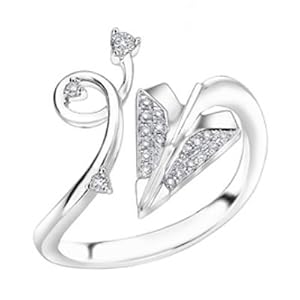 18K White Gold Pave Setting Claddagh Style Heart Ring (0.13 cttw G-H Color VS2-SI1 Clarity)