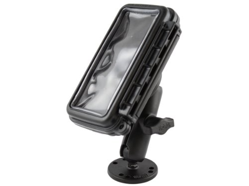 RAM Mounting Systems RAM-B-138-AQ2U Waterproof Medium Aqua Box Device Holder with Flat Surface Mount On Sale
