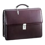 Jack Georges Platinum Special Edition Triple Gusset Flap w Combination Lock by Jack Georges