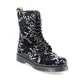 Dr Martens Avery Blossom Noir Velvet Bottes