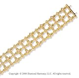 41bO9G9czRL. SL160  14k Yellow Gold 1 1/3ct Diamond Vintage Style Bracelet