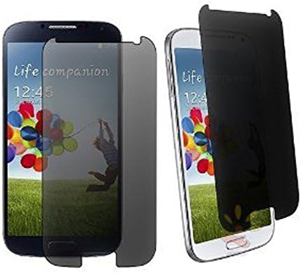 Privacy Anti-Spy Premium HD Clear Tempered Glass [2.5D Round Edge,9H Hardness,0.3mm] Screen Protector for Samsung S4 Galaxy S IV Galaxy SIV i9500