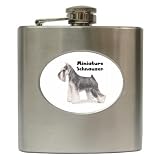Miniature Schnauzer Hip Flask (6 oz)