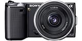 Sony NEX-5DB Systemkamera (14 Megapixel, Live View, Full HD Videoaufnahme) Double Zoom Kit schwarz inkl. 16 mm und 18-55 mm Objektiv