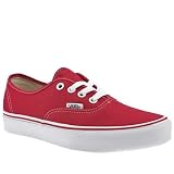 Vans Authentic - 6 Uk - Red - Fabric