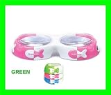 GREEN - Feed & Toss Cat Diners