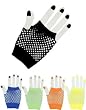 Sexy Black Fishnet Fingerless Rock Costume Half Gloves
