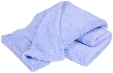 Bedford Cottage Cozy Fleece Throw, 50 by 60-Inch, Baby Blue