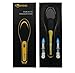 Hair Straightener Brush, TOSHENG Professional Electric Ceramic Heating Hair Straightening Styling Comb for Women Anti-Scald and Anti-Static (Black)