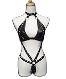 Lust by Teensy Weensy Women's Fetish Lingerie, Barbarella, Black, Large/Xlarge