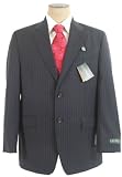 Ralph Lauren - Ralph Lauren Mens Single Breasted 2 Button Navy Pinstripe Wool Suit - Size 41R