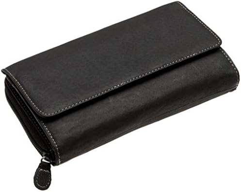MUNDI Big Fat Flap Wallet-Black
