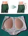 Silicone Gel Buttocks Enhancer Insert with Brief, Size L /panty
