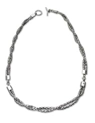 Sterling silver chain necklace, Cosmic Paths