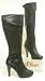 s.Oliver Plateau Overknee Stiefel schwarz