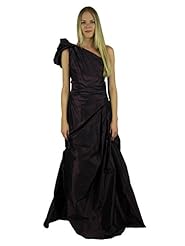 Acetate/Polyester Ruched One Shoulder  Dress