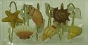 Seashell Starfish Beach Nautical Shower Curtain Hooks