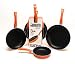 Bialetti Trends Collection 3-Pack Saute Pan | Color| Orange Spice