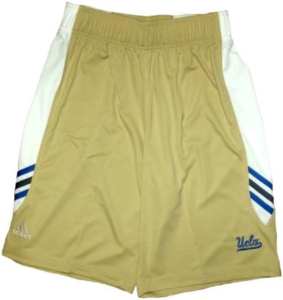 NCAA Adidas UCLA Bruins Mens Beige Basketball Shorts (Small)