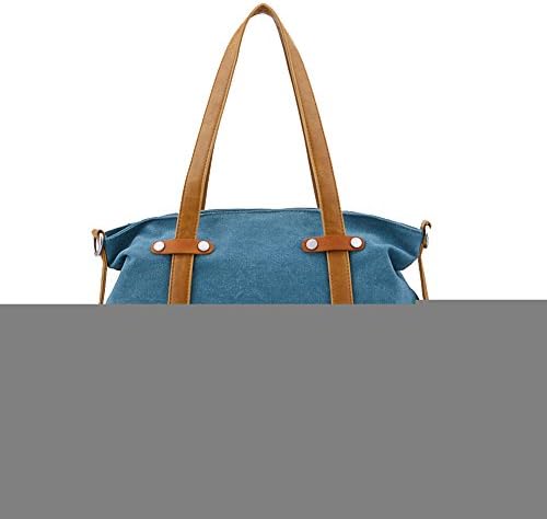 Kaylena Women's Water Resistant Blue Canvas Shoulder Bag[2way]