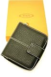 Tod's - Black Bi-fold Zip Leather Wallet