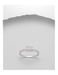 CZ Ring In 92.5 Sterling Silver