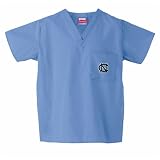 North Carolina Tar Heels NCAA Classic Scrub 1 Pocket Top (Sky)