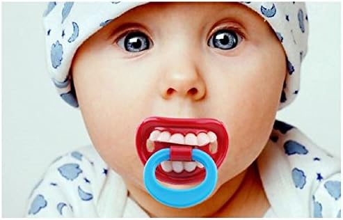 DOUBLE PACK "The Original" Happy Babies Funny Face & Teeth Pacifier (Big Bite)