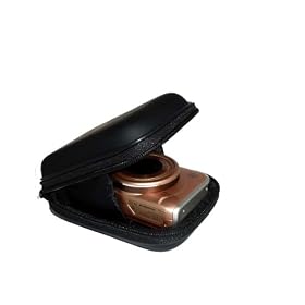 Anti-Shock Waterproof Double Protection Hard Case with Extra Space for Memory Card fits Canon Powershot SX260 SX240 SX230 SX220 SX210 SX200 IS,A1300,A2400 A3400,A4000,A3200,A3300,A810,IXUS S90 S95 Digital Camera (Black)