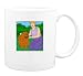 Mug with individuals, humans, woman, human, persons, pet, body, individual, chow, person, dog, people