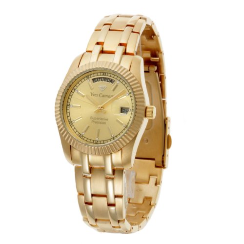 Yves Camani Herren-Armbanduhr XL Yaards Analog Edelstahl beschichtet YC1024-A Preisvergleich
