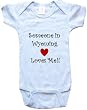 SOMEONE IN WYOMING LOVES ME - WYOMING BABY - State-series - White, Blue or Pink Onesie / Baby T-shirt