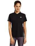 adidas Women's Response DS Short-Sleeve Tee W Short-Sleeve Top, Black/White/Light Onix, X-Small
