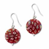 Bridge Jewelry Sterling Silver Disc Drop Earrings - Silver