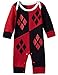 A&J Design Baby Girls' Harley Quinn Long Sleeve Romper 6-9 Months