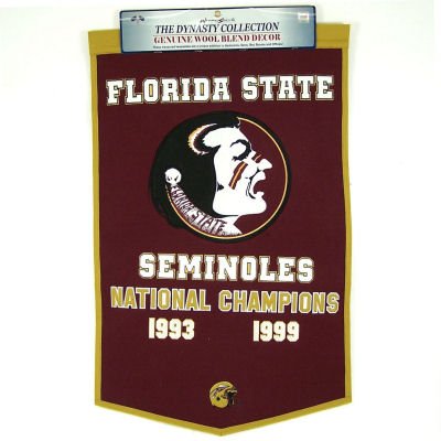Buy Florida State Seminoles 24 x 36 NCAA Football Dynasty Banner from Winning Streak Sports by Winning Streak