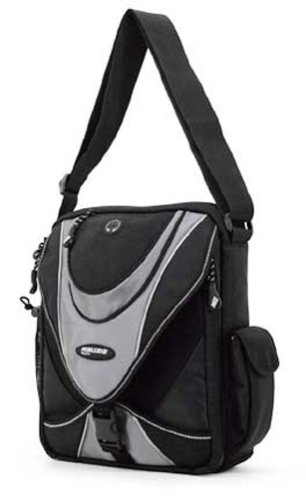 Mobile Edge Mini Messenger Bag Black/Silver