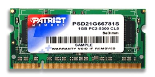 PATRIOT SL DDR2 PC5300 667MHz 1GB Mod. 1 Rank Notebook
