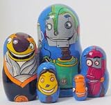 5pcs. russian nesting doll of I-robot