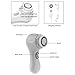 PleasingCare Sonic Facial Cleansing Brush, 1 Classic + 1 LUXE Cashmere Cleansing Brush Heads, Rechargeable Skin Care System, Face Cleaning Machine White