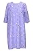 Women's Adaptive Flannel Backwrap Gown - Purple with Flowers