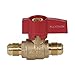 Midline Valve GASLxL3838 Premium Brass Gas Ball Valve x 3/8 in. Flare Connections, 3/8 in. x 3/8