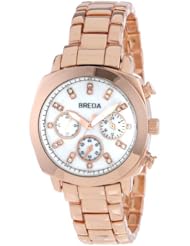 Breda Womens 5199-Rosegold "Hilary" Rose Gold-Tone Bracelet Watch